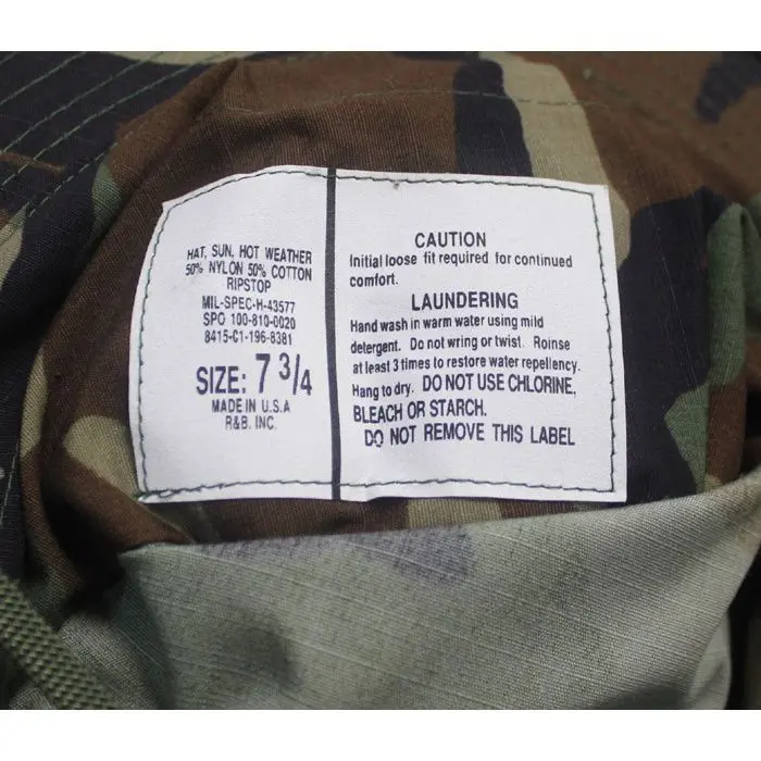Mũ Boonie Rằn Ri Rừng Rậm, Phong Cách Cổ Điển Mỹ Bốn Màu, Mũ Tai Bèo Viền Tròn, Mũ Săn Bắn, Che Nắng Ngoài Trời, Chống Nắng Phụ Kiện Nón Nam Đội Đầu 3