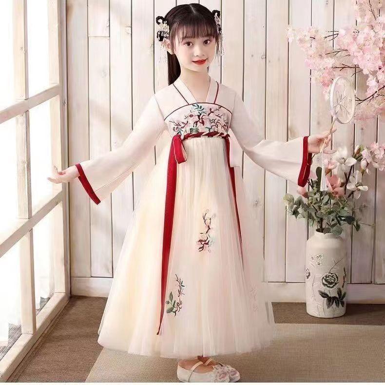 Trang Phục Hán Phục Trung Quốc Cho Trẻ Em, Phong Cách Xuân Thu Cho Bé Gái, Quần Áo Mùa Hè Mới, Áo Khoác Và Váy, Siêu Thanh Lịch, Bộ Đồ Tang, Phong Cách Trang Phục Cổ Trang Cho Bé Gái, Năm 2024 6