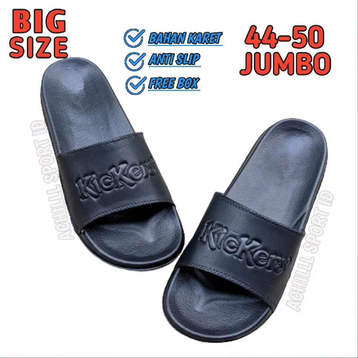 Sendal Slop Pria Casual Sendal Pria Big Size Jumbo Sendal Slop Slip On Tidak Licin Dan Ringan Di Pakai