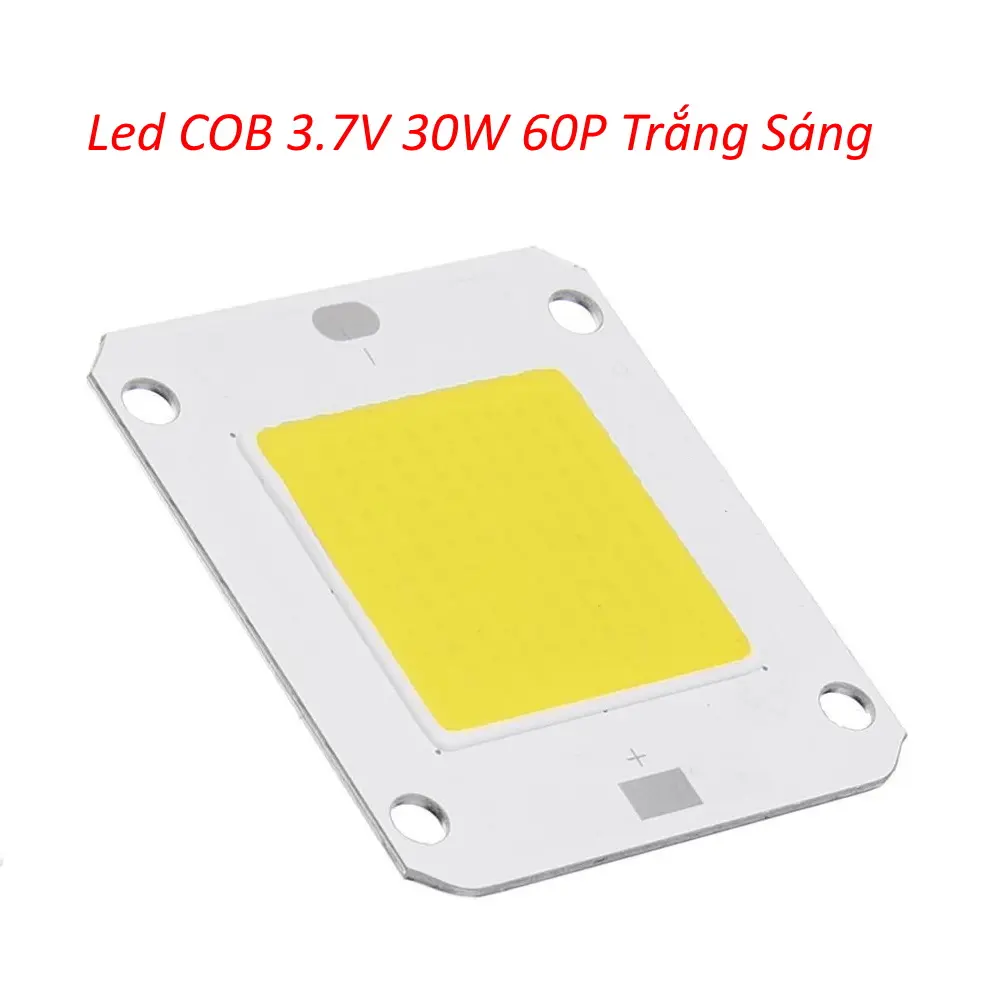 NHÂN LED COB 3.7V 30W ÁNH SÁNG TRẮNG đèn led