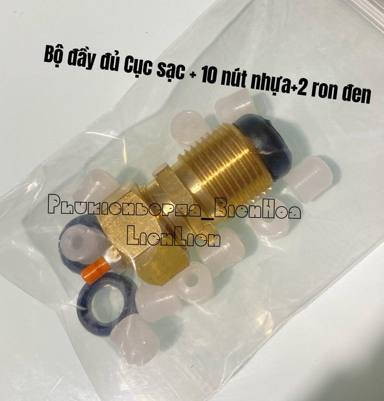 Bộ SẠC GAS TỪ BÌNH 12KG SANG BÌNH GAS LON MINI-TẶNG KÈM 10 NÚT NHỰA VÀ 2 RON ĐEN 4