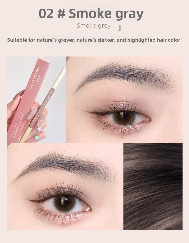 Product Introduction of Helen Beauty New Dual-Head Eyebrow Pencil Waterproof Non-Smudge Genuine Sweat-Proof Long-Lasting Sketch Makeup 4
