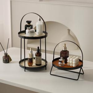 Rak Penyimpanan Pelbagai Fungsi, Desktop, Paparan Atas Meja, Sesuai untuk Cawan, Minyak Wangi, dan Pakaian Mewah Mampu Milik, Rak Penyusun Meja Solek, Sesuai untuk Organisasi Solek Besi Hijau almari pakaian bakul penyimpanan ringan shopping