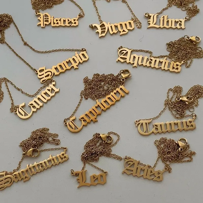 ขาย HER OBJECTIVE_HER ZODIAC ROCK PENDANT NECKLACE