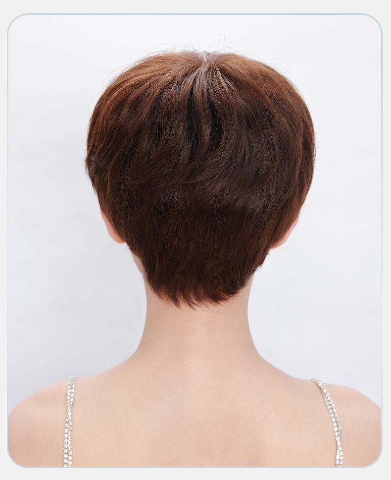 Product Introduction of 100% Human Hair Wigs For Women Short Wig Hair Modern Style Full Machine Wig Fashion Type For Female Gift For Mother 6