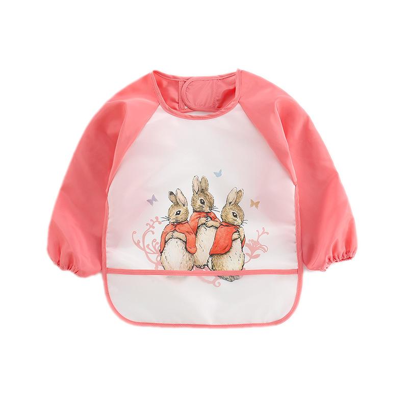 Product Introduction of Cute Baby Bibs Toddler Waterproof Long Sleeve Apron Cartoon Animals Children Feeding Bib Newborn Boy Girl Burp Cloths for1-3Year 16