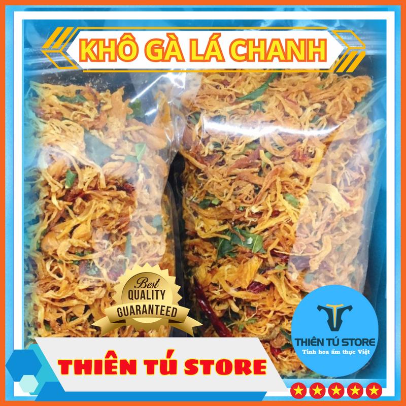 khô gà lá chanh đặc sản đồ ăn vặt sài gòn ngon giòn hấp dẫn thưởng thức món ăn vặt từ nhà Thiên Tú Store Foods khô  galachanh