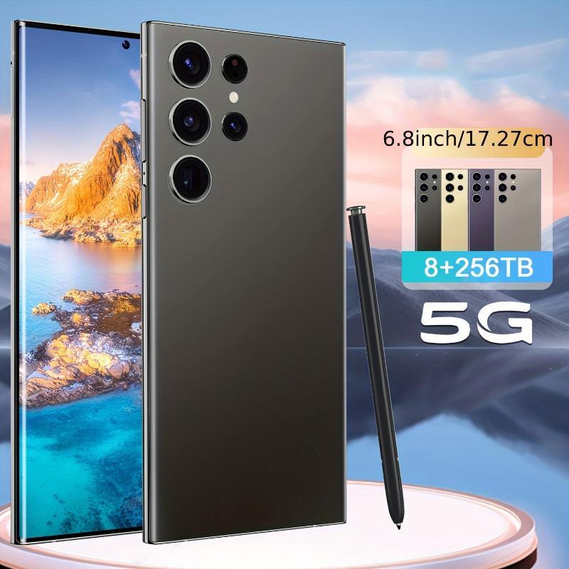 Unlocked Android Cell Phone, Dual SIM, 6800 MAh 6.8'' Full HD+ Display Smartphone, 8GB + 256GB Unlocked Phone 4