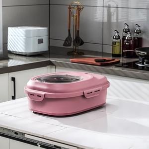 Baldi Penyimpanan Beras, Boleh Dilipat, Kalis lembapan dan kalis serangga, Baldi Isi Rumah, Kotak Penyimpanan Beras, Dimeterai, Kapasiti Besar, Tangki Simpanan Balang Beras, dengan reka bentuk perasaan Putih Supplies