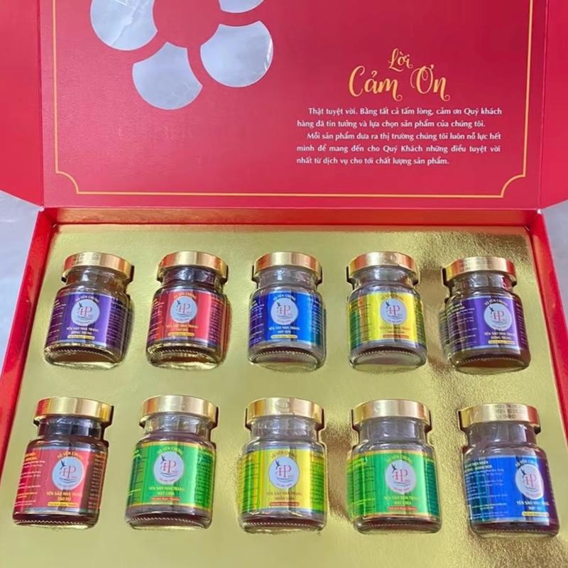 Hộp quà 10 lọ Yến mít vị chưng sẵn Khánh Hoà hàm lượng 50%