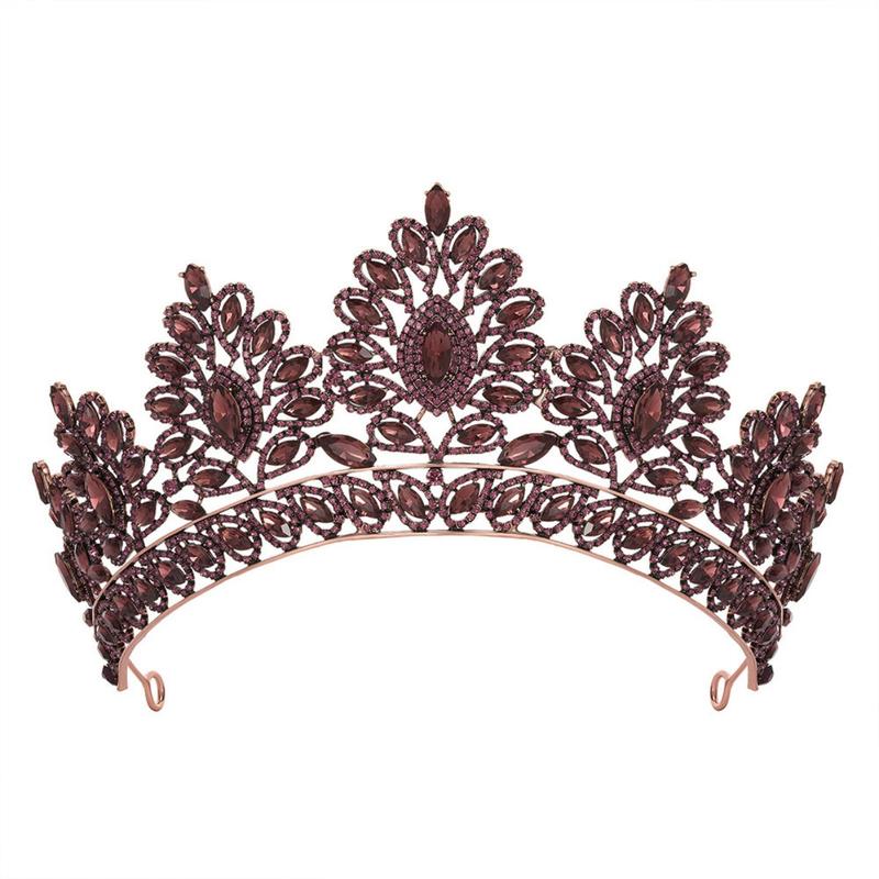 Product Introduction of Quality   Bridal Wedding Dressing    Baroque Royal  Crown  Pageant Tiaras Crown Molding Headpieces For Queens and King Female Anniversary Birthday Metal Coating  Women  Prom Diadem  Hair Accessories 47