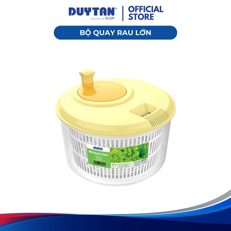 Campaign Bộ Quay Rau Lớn DUY TÂN nhựa PP rổ vắt rau sống ráo nước tức thì