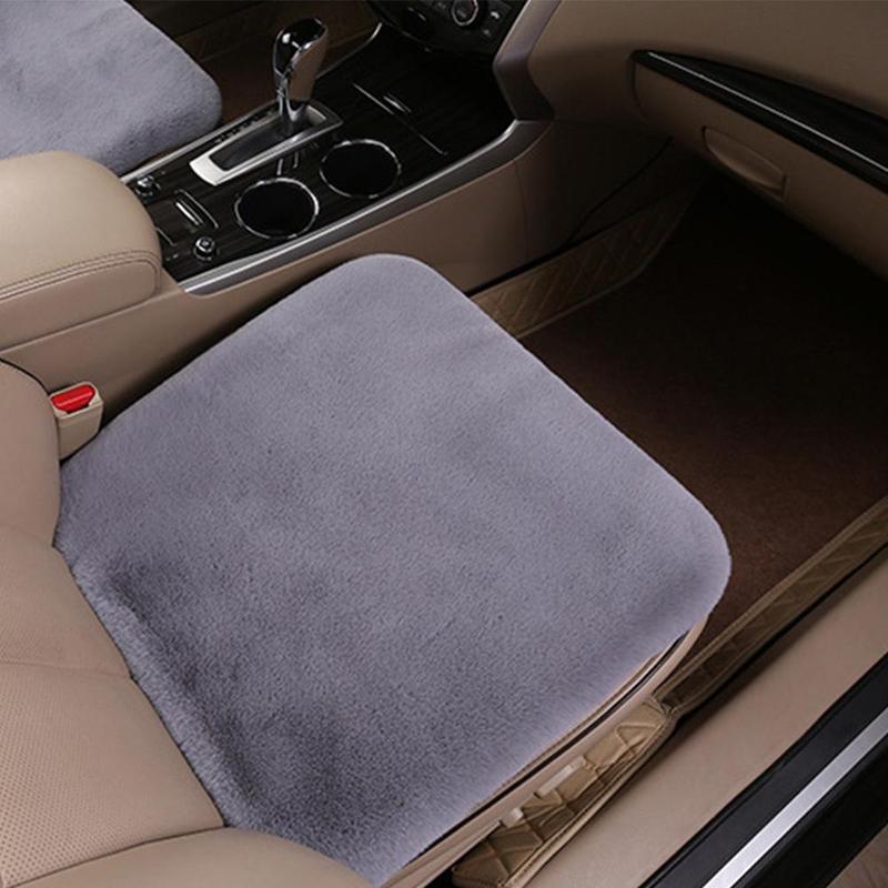 Product Introduction of Plush Seat Cushion Car Seat Cushion Winter Plush Rabbit Fur Winter Warmth Thick Wool One Piece E2D8 44
