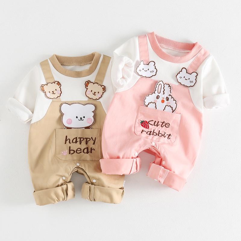 Bộ body dài tay body suit bộ đồ liền thân áo liền quần quần áo trẻ em cho bé trai bé gái sơ SLT11 0