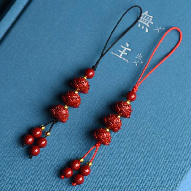 Product Introduction of Handmade Beaded Lotus Key Pendant Case Lanyard Art Culture Mobile Phone Chain Multi-style Travel Unisex Smartphone Cellphone Luxury 13