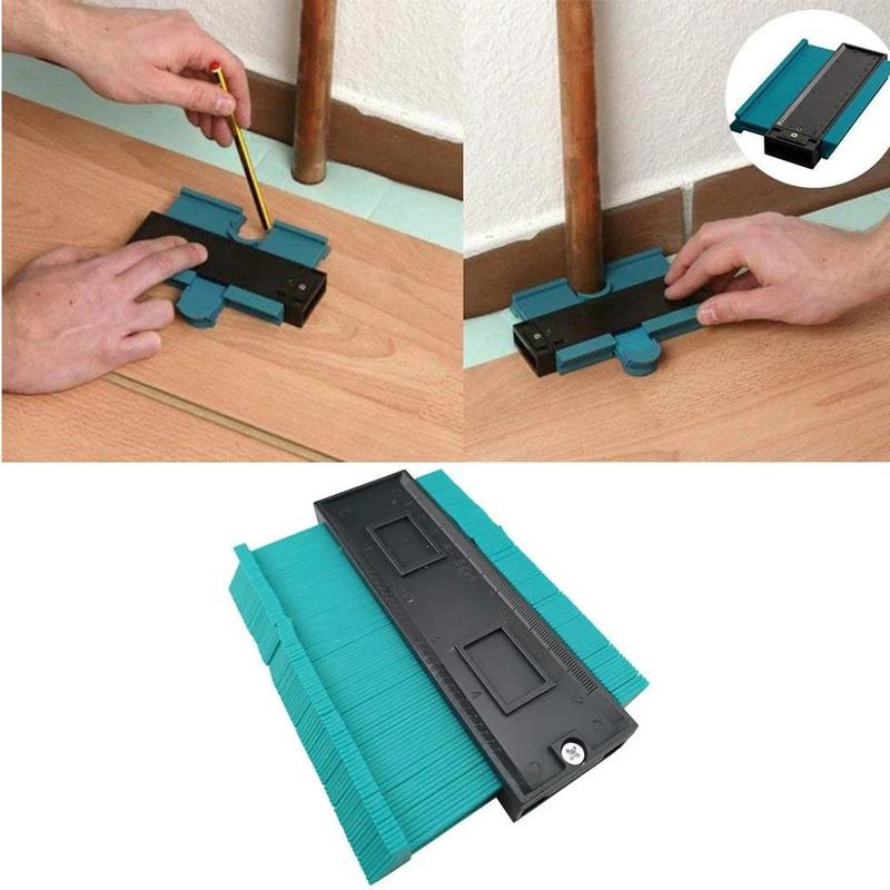 Profile Duplicator, Contour Gauge for Woodworking Tiling, Plastic Measuring Ruler, Line Copier, Ceramic Tile Cutting Template Tool, DIY Hand Tools 7