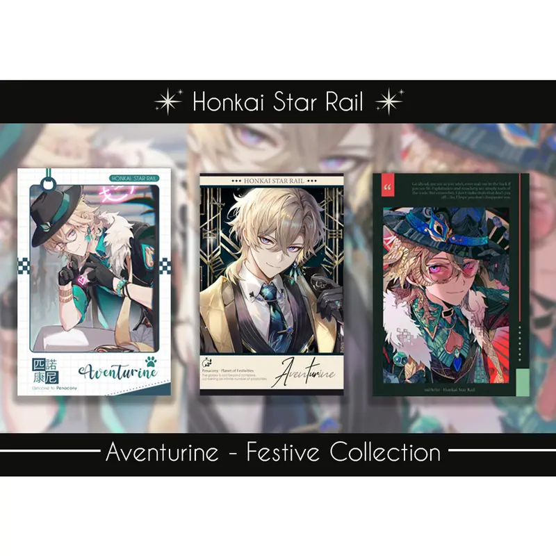 Pack 3 pola Aventurine Honkai Star Rail Festive Collection 0
