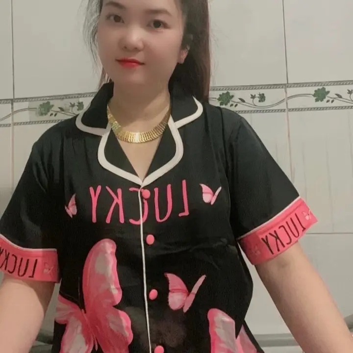 Đồ bộ Pizama SPK cao cấp Tơ Tằm Chuẩn Hàng Loại 1 Mềm Mịn Thấm Hút Mồ Hôi Cho Nữ - Áo, Quần Ngủ, Women đồ bộ condâutheotỉnh Kem - Voi, Nhung 2