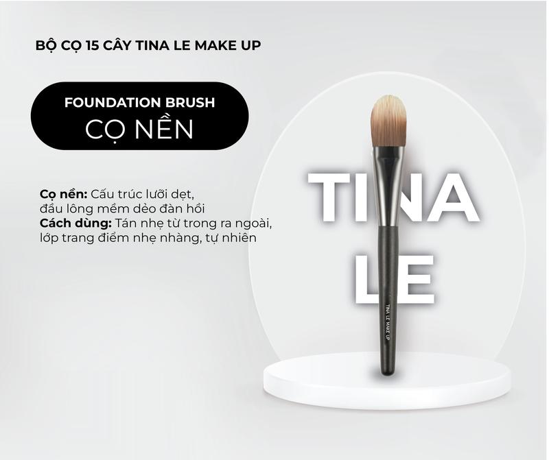 Cọ nền trang điểm Tina Lê Make Up cọ trang điểm mắt chất lượng cao mềm mại Mỹ Phẩm Cosmetic