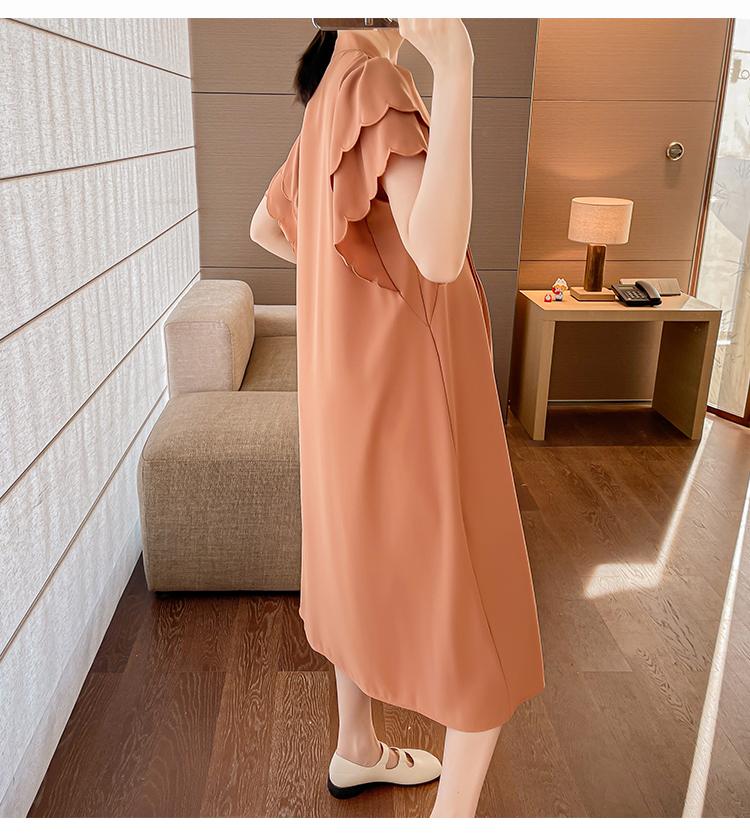 Product Introduction of E69990# Postpartum Embroidery Plus Size Womens Dresses Summer New Arrival Pregnancy Clothes Pregnant Mid-Long Breastfeeding Dress 12