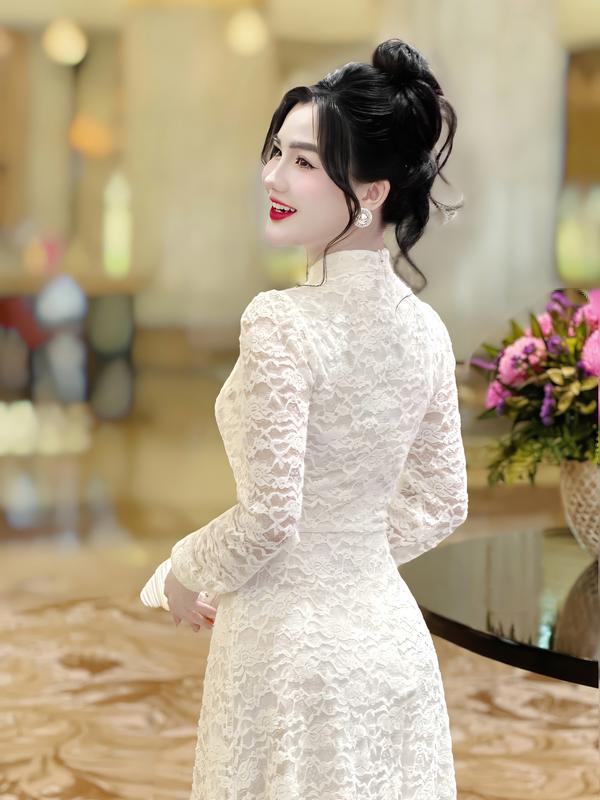 [MIỄN SHIP] MDU4403 Váy Ren Hàn 2 Lớp - Gam Màu Kem Sang Chảnh Cực Cuốn Hút Dành Cho Nữ Women Dress Tay Phồng 5