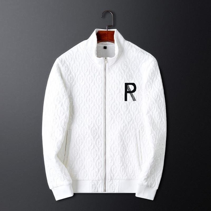 Casual Men's Suit Autumn Winter Jacket Men's Light Luxury Printed Ins Fashion Sports Pants Two-piece Set Trendy Parent 1
