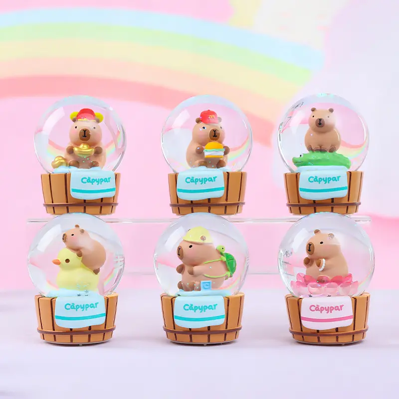 Blind Box Capybara (1 hộp lẻ chứa 1 con)- không phải 1 set ,không có giá đó đâu) bốc ra ngẫu nhiên 1 con trong 6 con Shop có để- Charm lớn nhỏ siêu cute -  Đồ Chơi Toy Mô Hình 1