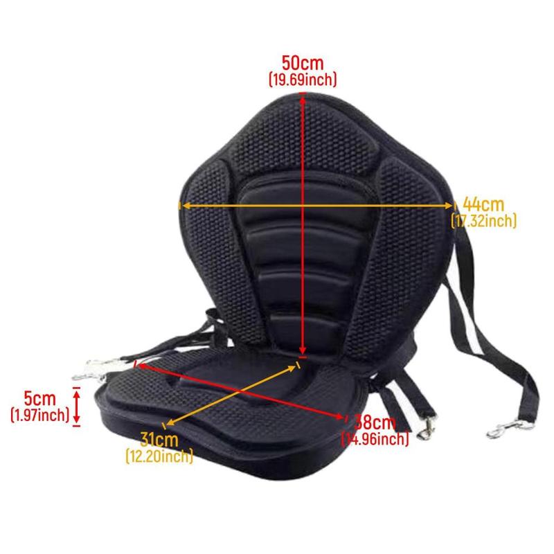 Product Introduction of Kayak Seats with Back Support Seat Pad for Kayaking Canoeing Boat Rafting 0