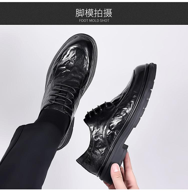 Product Introduction of Giày Da, Giày Nam Công Sở Anh Mới Mùa Hè, Thời Trang, Trang Phục Trang Trọng, Ngoại Cỡ, Họa Tiết Tay Cầm, Thích Hợp Cho Chú Rể Và Giày Cưới 16