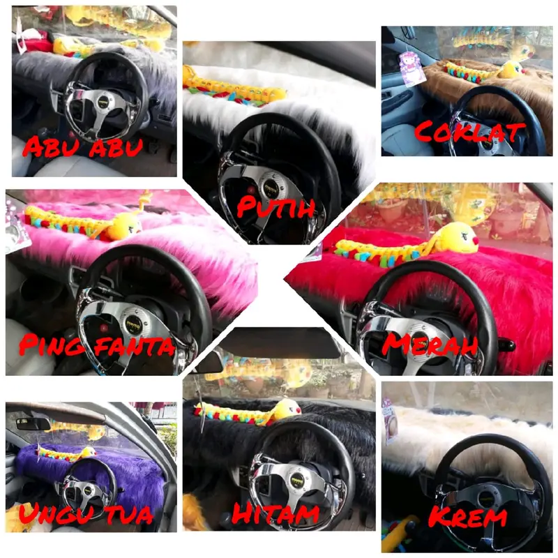 alas dashboard mobil bulu Korea murah 0
