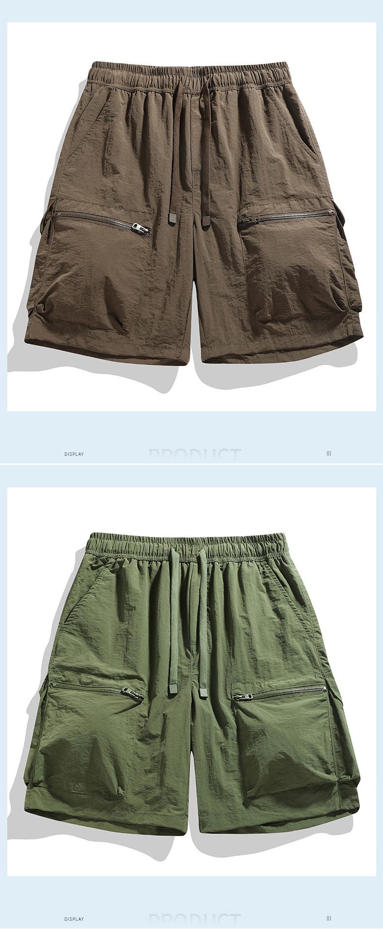 Product Introduction of 2025 Summer Couple's Solid Color Cargo Shorts Men - Breathable & Loose Fit, Trendy Casual Sports Shorts for Men & Women, TikTok Viral! 13
