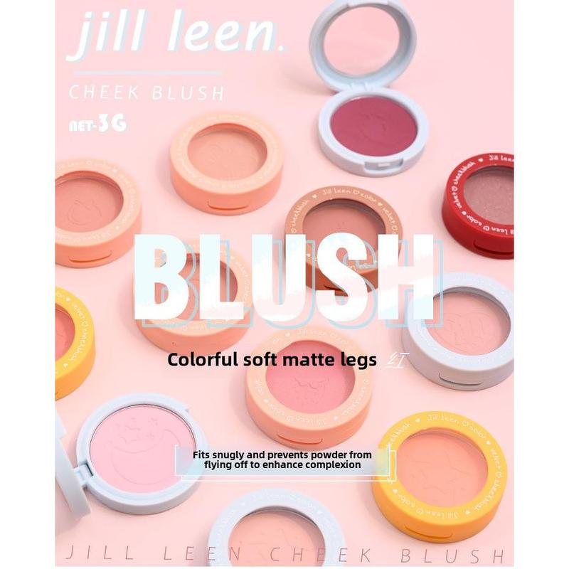 Phấn Đánh Sương Mềm, Jill Leen, Phấn Thịt Lì Màu Xanh Gill, Không Thấm Nước, Gill Màu Tím Làm Sáng, Trang Điểm Rouge ánh Tinh Tế