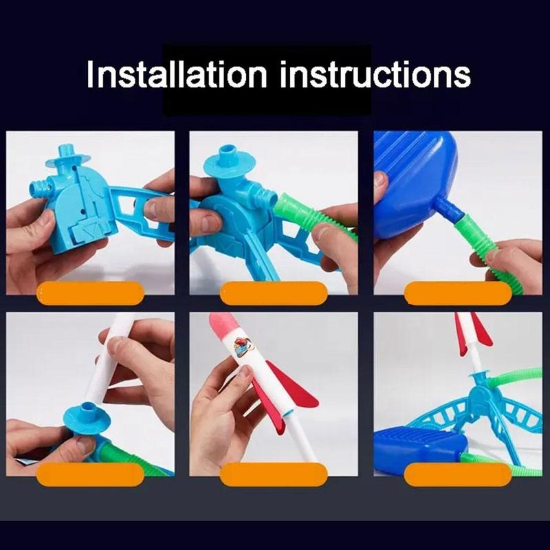Product Introduction of Đồ Chơi Túi Khí Phóng Tên Lửa, Bệ Phóng Tên Lửa Đạp, Nhấn Không Khí, An Toàn Cho Thể Thao Ngoài Trời, Trò Chơi Bàn Đạp, Dành Cho Trẻ Em Và Gia Đình, Đồ Chơi Trò Chơi 25