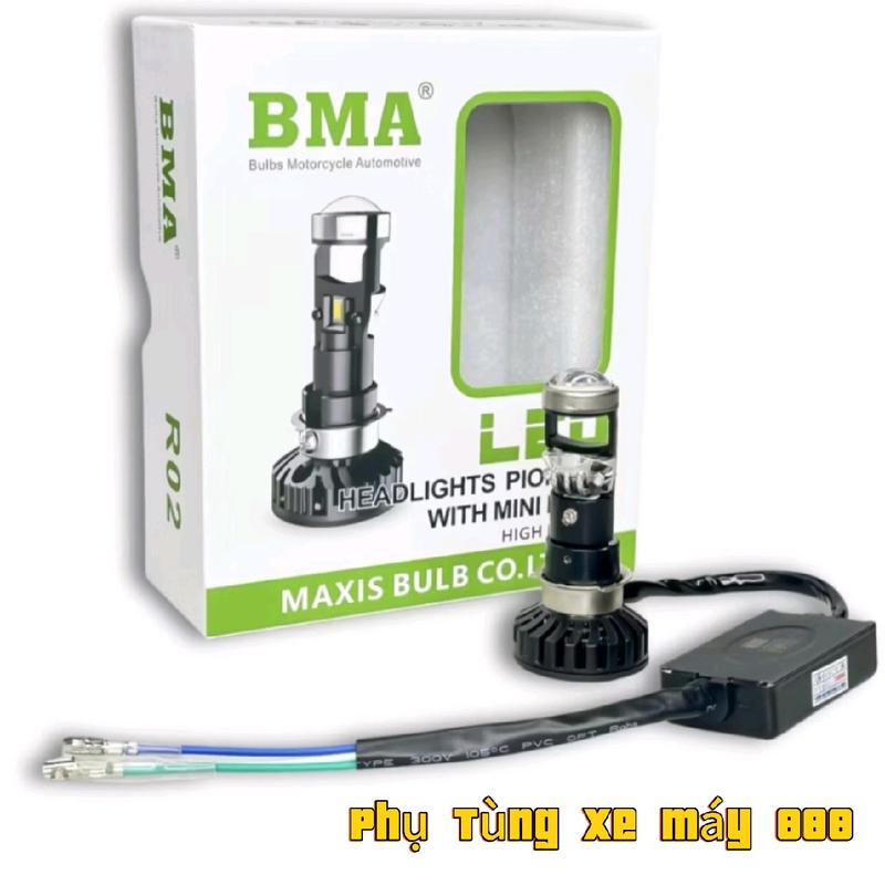 Đèn pha led M8C tí hon chính hãng BMA chân đa năng cho các loại xe Airblade,Dream,SH more,libety..chóa nhỏ