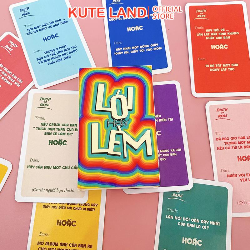 Bộ Bài Lói Hay Lèm Truth Or Dare Việt Hóa 30/55 Lá Drinking Game Bài Uống Rượu Bia Tạo Sự Thú Vị Gắn Kết Tình Bạn