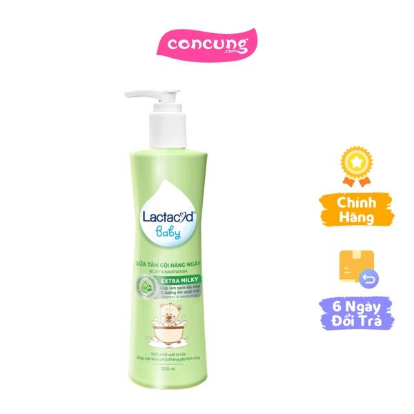 Sữa tắm gội trẻ em hàng ngày bảo vệ và nuôi dưỡng da và tóc bé Lactacyd STG Extra Milky 500ml Giao mẫu ngẫu nhiên