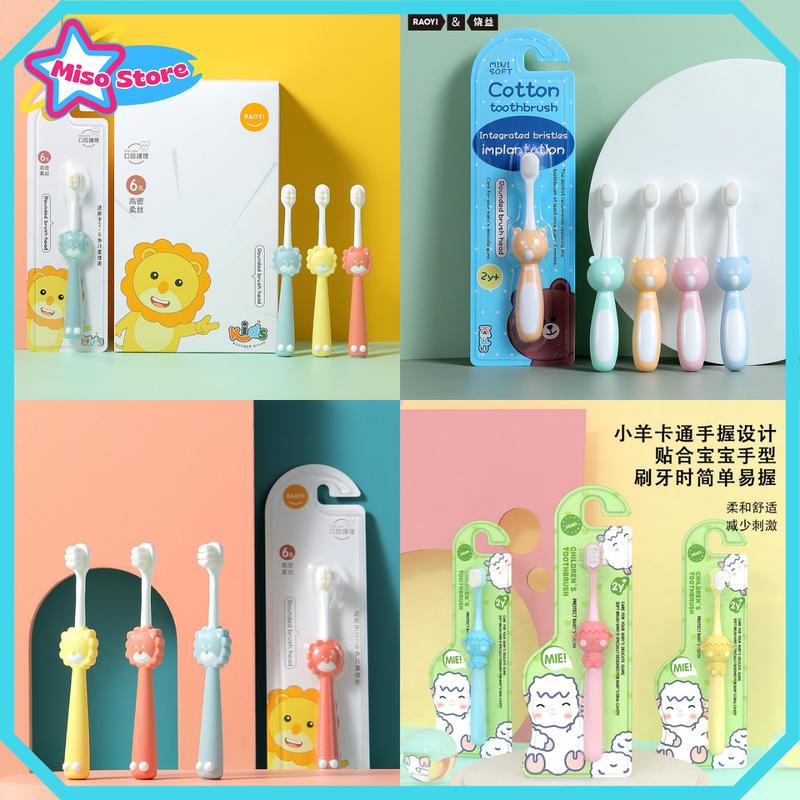 Bàn Chải Đánh Răng Lông Mềm Cho Bé Từ 2-10 Tuổi Hình Động Vật 0
