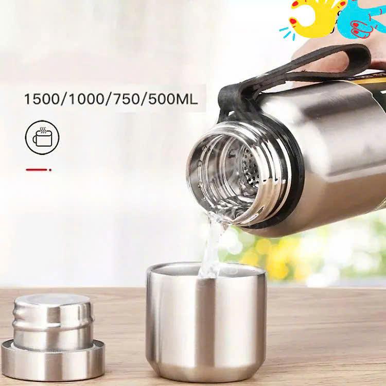 Bình Nước Giữ Nhiệt Chất Liệu Inox 304 Giữ Nóng Lạnh 24h Dung Tích 750ml - 1000ml - 1500ml 4