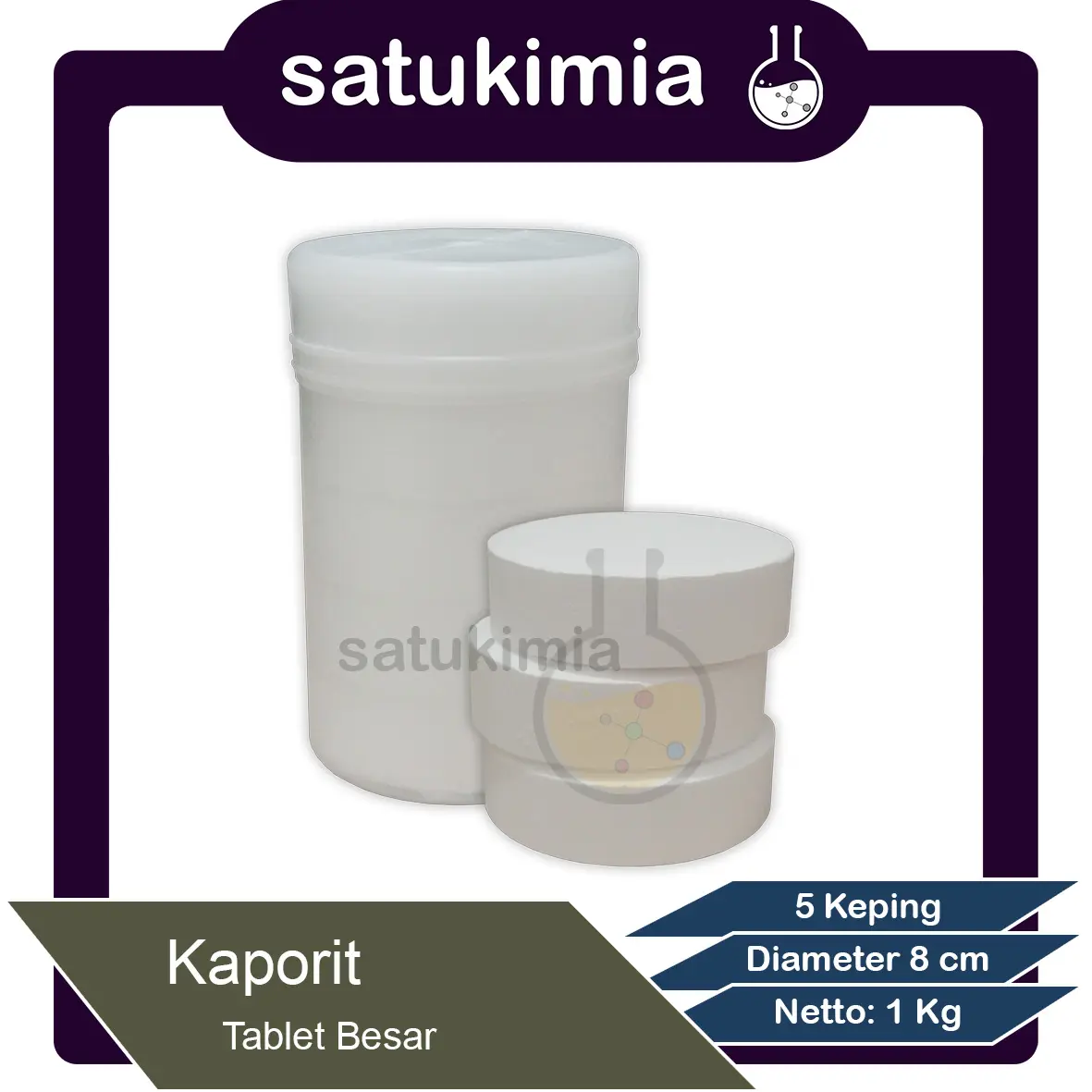 KAPORIT TABLET BESAR 90% - 1 KG
