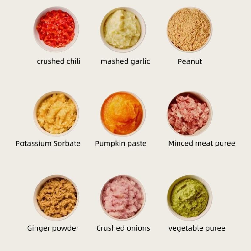 Product Introduction of Mini Food Processor, USB Rechargeable Electric Food Chopper, Household Kitchen Appliances for Vegetable, Fruit, Meat, Onion, Garlic, Ginger 6