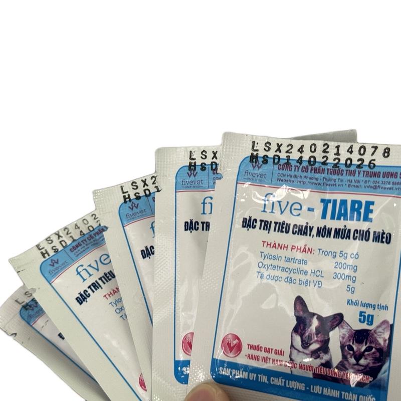  Conbo 5 gói TIAGE 25g  <uống> trị tiêu chảy nôn bữa Chó Mèo Dúi  thuốc bổ dùng cho Chó Mèo Thú cưng Dúi  