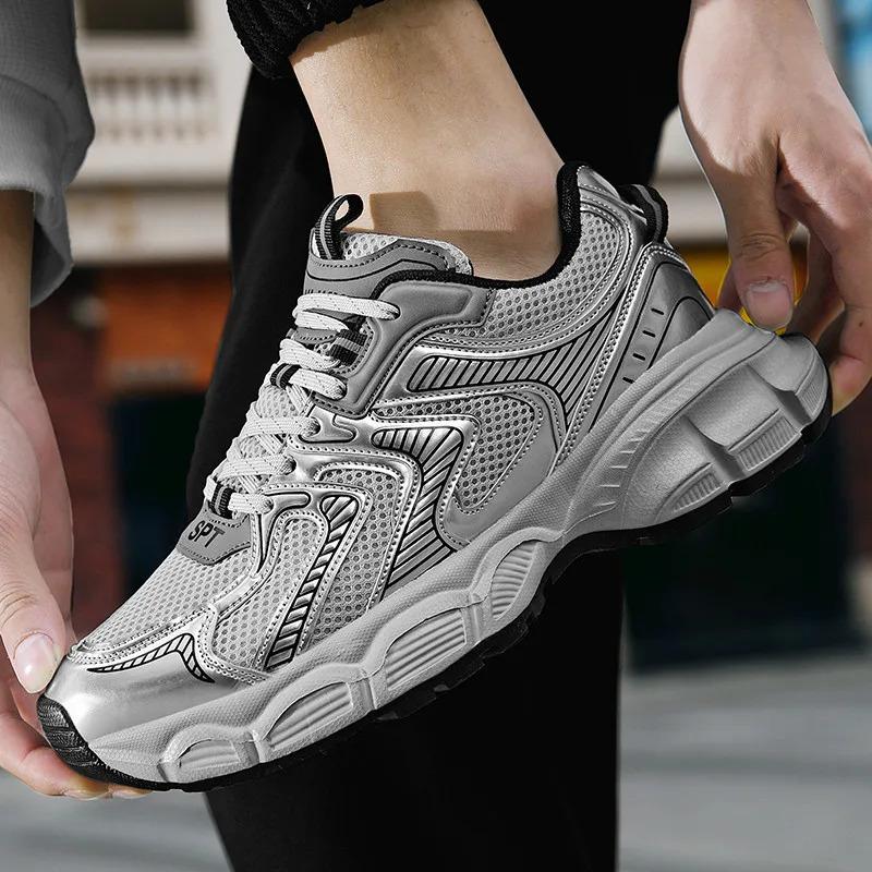 2024 Aanpassen Man Casual Mode Sneakers Snelle Levering Dropshipping Blank Mesh Wandelen Hardlopen Sportschoenen voor Mannen Atletische Hardloper_voghion.com