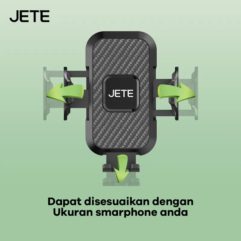 JETE H10B Suction Cup Holder HP Dashboard Mobil Kaca Depan Universal 270° View Angle Metal Smartphone Car 8