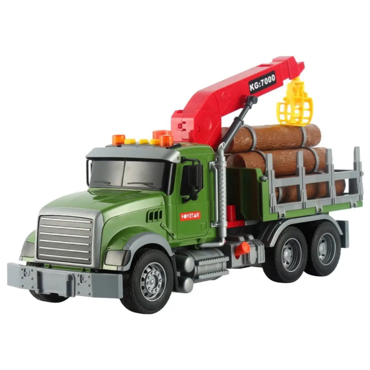 ￼Xe đồ chơi cho bé cỡ lớn cho bé trai mô hình xe tải chở gỗ quà tặng sinh nhật  Xe Ben Toy
