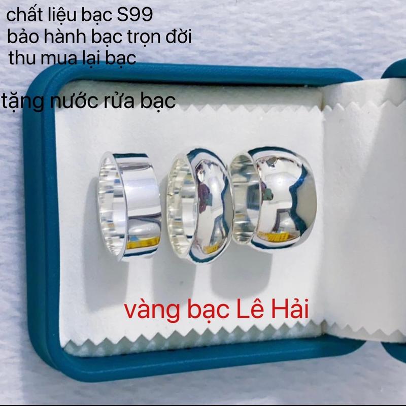 Nhẫn bạc nam . chất liệu bạc S99 nhẫn tròn trơn