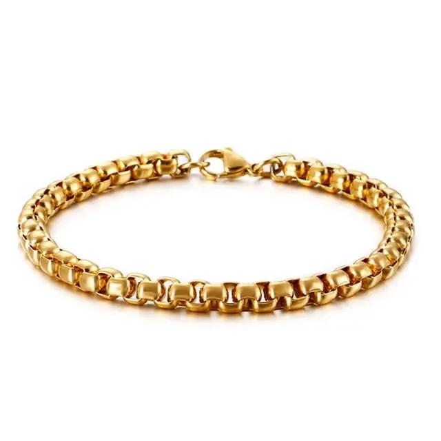Gelang tangan Wanita titanium model bulat100% tidak luntur