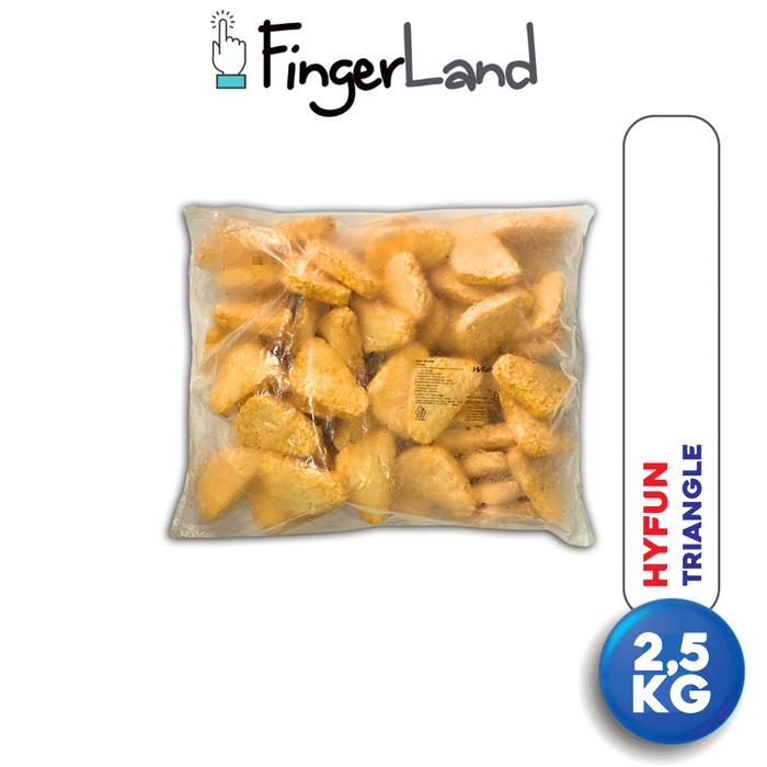 Gambar HYFUN Hashbrown Triangle 2,5 Kg Kentang Goreng Segi Tiga dari FingerLand Kota Administrasi Jakarta Pusat Tokopedia