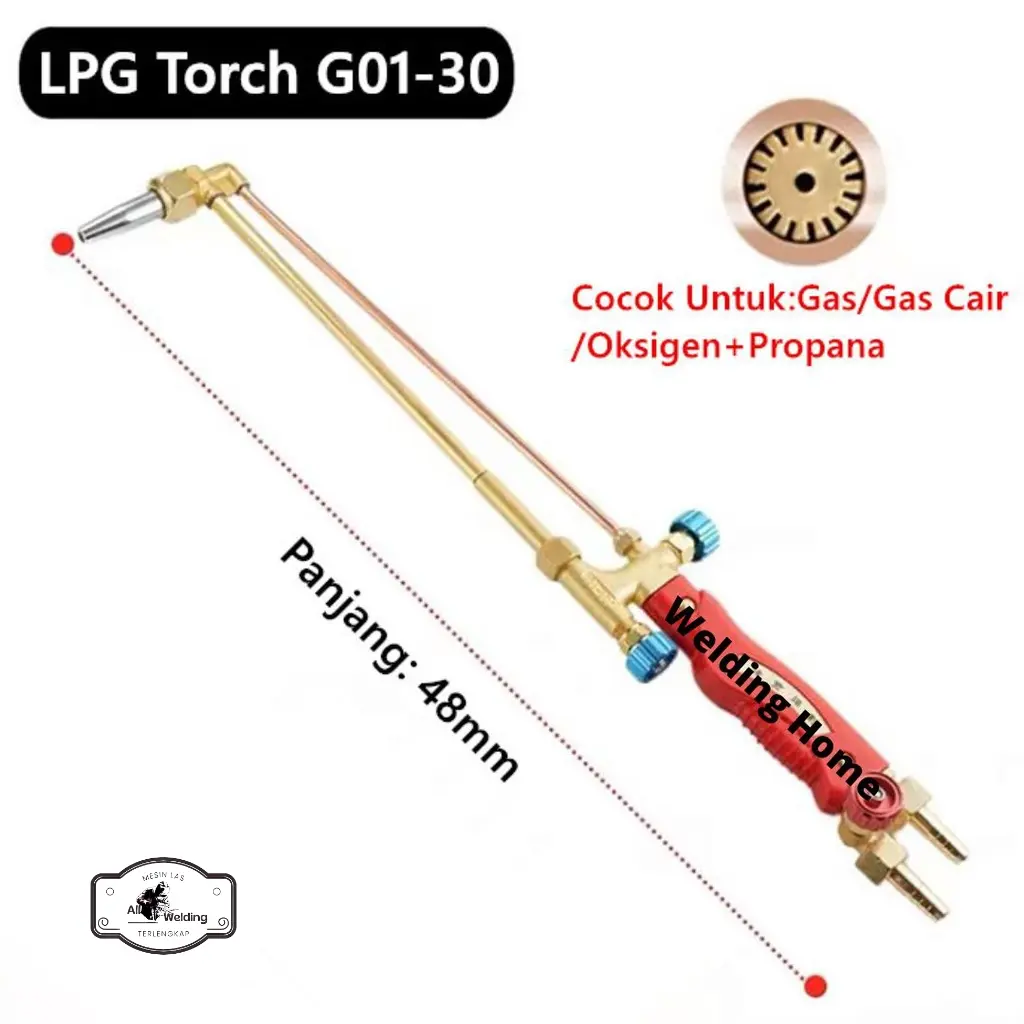 G01-30 G01-100 G01-300 Blender Alat Las Gas Cutting Torch Oksigen Propana LPG ACE