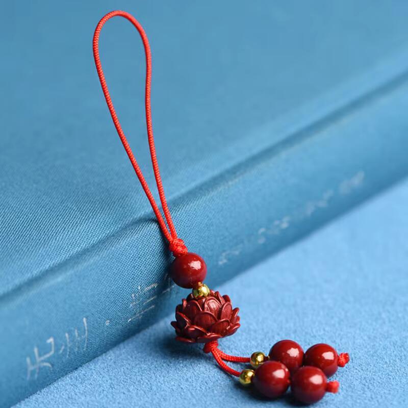 Product Introduction of Handmade Beaded Lotus Key Pendant Case Lanyard Art Culture Mobile Phone Chain Multi-style Travel Unisex Smartphone Cellphone Luxury 23