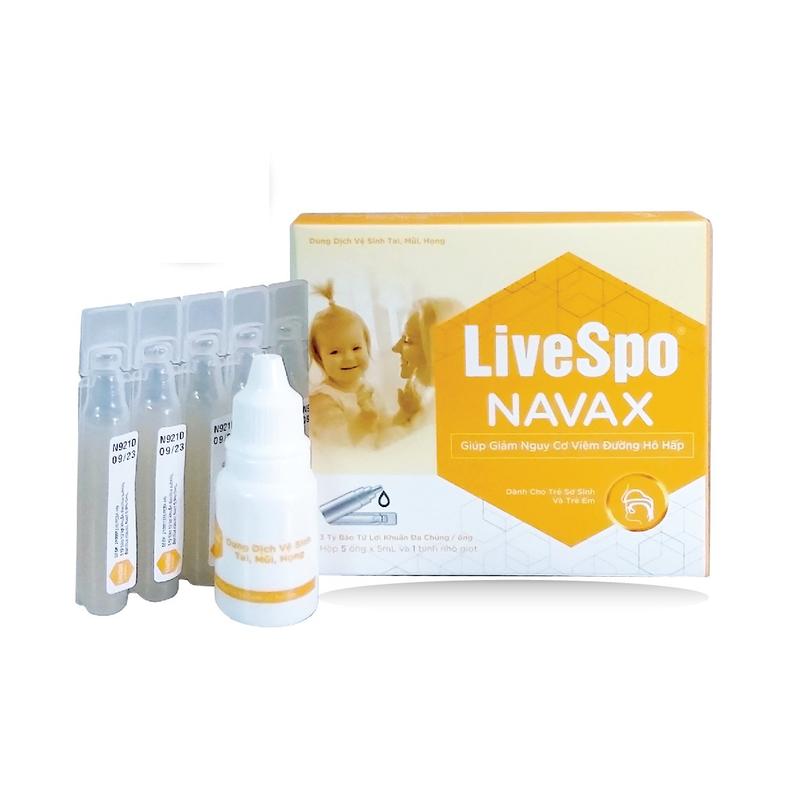 Product Introduction of Nước Muối Rửa Mũi Bào Tử Lợi Khuẩn Navax Kids Cho Trẻ Sơ Sinh Và Trẻ Em 5 Ống X 5ml 24